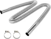 Exhaust Pipe Flex Kit, Stainless Steel Exhaust Clamps Bracket Gas Vent Hose Portable Pipe Silence for Air Diesels Car Heater Kit