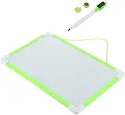 FUNNETOYU 1Set Erasable Double Sided Magnetic Whiteboard for Home and Office Use Portable Hanging Note Board with Writing Pen and Buckles for Memo Drawing and Classroom Activities