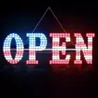 30"X10"Large LED Open Signs for Business Remote Super Bright Unique Design Open