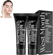 West Month Firm Eye Cream, Under Eye Brightener, Eye Bag Cream,Temporary Eye Tightener Eye Cream, Instant Eye Firm, Anti Aging Eye Cream for Dark Circles & Puffiness, Moisturizing Skin (2 pcs)
