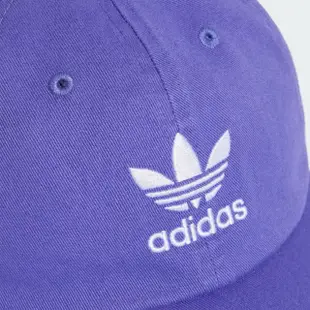 【adidas 愛迪達】帽子 運動帽 棒球帽 遮陽帽 三葉草 BASEB CLASS TRE 紫 IB9991