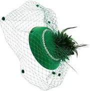 [TOVINANNA] Retro Pearl Bow Headband Elegant Tea Party Hat with Vintage Mesh Detailing for Weddings and Formal Events Stylish Headpiece for Dress Up Occasions