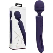 Shots Toys | VIVE Kiku Double Ended Wand w Innovative G-Spot Flapping Purple