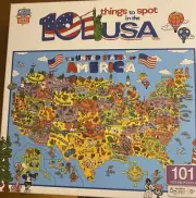 MasterPieces 101 Things to Spot in the USA 100 Piece Kids Jigsaw Puzzle NEW