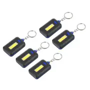 Portable Keychain Flashlight, 5 Pack Compact & Reliable Light Source Black Blue
