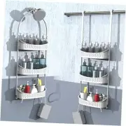 Heavy duty shower caddy hanging; 3 tiers supper large plastic shower basket