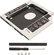 2.5in Hard Drive Caddy, 2.5in Hard Drive Caddy 9.5mm 2nd SDD HDD Caddy Tray Universal Adapter for Laptop CD ROM Optical Bay
