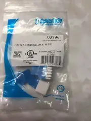 New Cables To Go Item# 03796 CAT5e Keystone Jack Blue