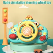 Steering Wheel Toy Simulate Driving Car Steering Wheel with Light and--