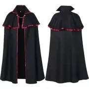 Medieval Cloak Halloween Cloak Chain Long Cape Vampires Cape for Witch Cosplay