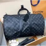 LV 路易威登 手提旅行袋 運動包 KEEPALL 45 黑老花 M40569