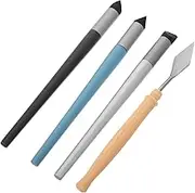 Vaguelly 1set Artist Blending Sponge Pen Soft Sponge Scraper for Oil Pastel Blending Sketching Smudging Versatile Drawing Students