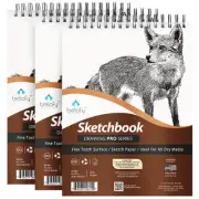 3X Sketch Books, 100 Sheets Each, 9x12 Inches | Perfect for Kids, Beginners &...
