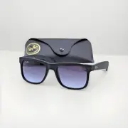 Ray-Ban Justin RB4165 Rectangular Sunglasses - Matte Black/Grey Unwanted GIFT