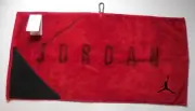 Nike Air Jordan Golf Towel Jumpman Soft Terry Red/Black 16" x 32"