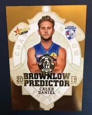 2019 AFL Select Footy Stars Brownlow Gold Predictor CALEB DANIEL BPG138 101/225