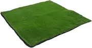 HOMSFOU Synthetic Turf Artificial Moss Rug Realistic Outdoor Indoor Faux Lawn Mat for Patio Decoration Craft Projects Easy Installation Design