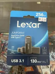 Lexar 256GB JumpDrive Dual Drive D400 USB 3.2 Type-C And Type-A Flash Drive For