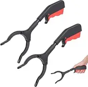 2PCS Short Litter Pickers, 11.8 inches Litter Pickers for Adults and Kids, Grabber Stick Helping Hand Grabbers for Disabled, Multiuse Grabber Bring Convenient to Daily Life