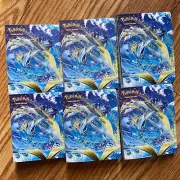 X6 Bundle Silver Tempest Pokemon Mini Portfolio Binder 60 Cards Lugia Vulpix New