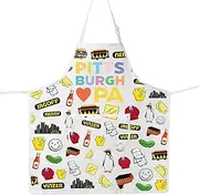 JNIAP Pittsburgh Kitchen Apron Pittsburgh Gifts Pittsburgh Pierogies Gifts Pittsburgh BBQ Apron Pittsburgh Cooking Apron