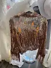 sequin bridal jacket