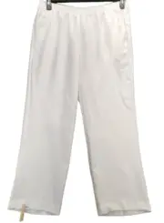Alfred Dunner Size 18W Proportioned Medium Pull On Pants White P166