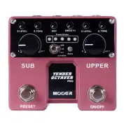 New Mooer Tender Octaver Pro Octave Pitch Dual Electric Guitar Effects Pedal