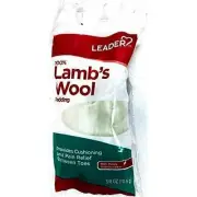 Leader 100% Lambs Wool Padding Provides Cushioning & Pain Relief 3/8 Oz 6 Pack