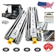 18 Inch Side Mount Heavy-Duty Drawer Slides with Locking Mechanism, 500 lbs Load