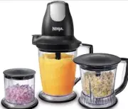 Ninja QB1004 Blender/Food Processor with 450-Watt Base Smoothies,Meal Prep,Black