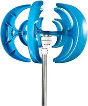 6000W-9000W Efficient Wind Turbine Generator, 12V 24V 48V Alternative Energy Windmills with MPPT Hybrid Controller (5Blades,48V)