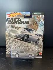 HOT WHEELS Fast & Furious Aston Martin DB5 Euro Fast 1/5 Diecast Premium Car