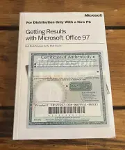 Getting Results With Microsoft Office 97 New Sealed Includes Orginal Disc