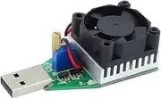 IsMwav 1 Piece USB Battery Capacity Tester Adjustable Constant Current Electronic Load 15W Green