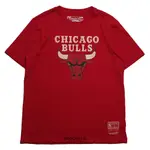 MITCHELL & NESS 短T NBA TEAM LOGO 公牛 紅 男 (布魯克林) MT22ATS01CBR