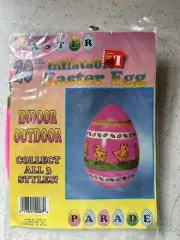 New Vintage Inflatable 20" Easter Egg Decor