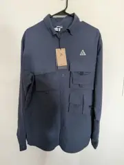 Men Nike ACG Dri-FIT UV Devastation Trail Shirt Medium Button Front DN3936-437