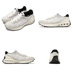 【asics 亞瑟士】休閒鞋 Jogger X81 男鞋 女鞋 白 黑 復古 鏤空 緩震 情侶鞋 亞瑟士(1203A346101)