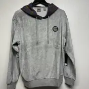 Quicksilver Men's Wagon Road Good Update Cotton Hooded Pull Over Small #6K1A