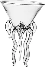CLISPEED 1pc Creative Octopus Design Cocktail Glass Elegant Drinking Glass for Parties Weddings and Banquets Glassware for Mojitos Whiskey and More