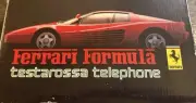 Vintage DialFone FERRARI TESTAROSSA Push Button Landline RED Telephone 1991