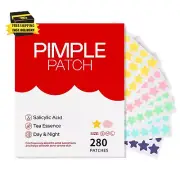 Pimple Patches for Face 280PCS, Hydrocolloid Acne Patches for Covering Zits and