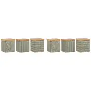 2x Ladelle Orion Designed Premium Coffee/Tea Storage Canister Assorted Green