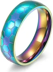 SCOCCA World Cup Soccer Fan Titanium Ring, Men's Hip Hop World Cup Ring