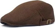 [HAMKVBPR] Men's Beret Hats Summer Mesh Cap Men's Mesh Beret Breathable Outdoor Sun Hat Mens Hat Flat Cap