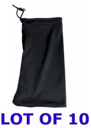 Lot 10 NEW pouch bag sleeve holder with drawstring - Storage of Valuables