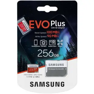 SAMSUNG 三星  EVO PLUS 128G 256G MicroSD MicroSD 記憶卡 手機平板