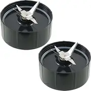 2PCS Cross Blades Replacement Parts Compatible with Magic Bullet Stirring Blade Juicer 250W Cross Blade, Ice Shaver Spare Blade Replacement Part for Magic Blender Juicer Accessories MB1001