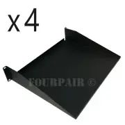 4 Pack Cantilever Data Server Keyboard Network 19" Rack Mount Shelf 2U 15" Deep